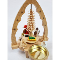 20cm Santa & Snowman Christmas Pyramid By Richard Glässer image