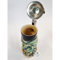 Dragon Beer Stein With Pewter Dragon On Lid 0.75L By KING image