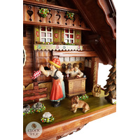 Clock Maker's Workshop 8 Day Mechanical Chalet Cuckoo Clock With Dancers 55cm By HÖNES image