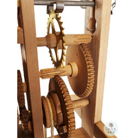 18th Century Antique Replica Mechanical Wooden Gear Clock 19cm By HÖNES image