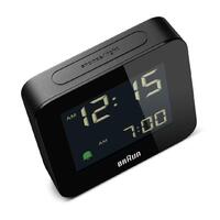 7.5cm Black Digital Alarm Clock By BRAUN image