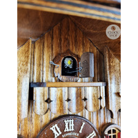 Accordion Player 1 Day Mechanical Chalet Cuckoo Clock 32cm By SCHNEIDER image