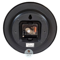 20cm Runwell Black Wall Clock By ACCTIM image