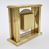14cm Hamilton Gold Battery Table Clock With Floating Dial By ACCTIM image