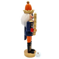 18cm Blue & Orange Soldier Nutcracker image