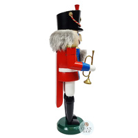 39cm Red & Blue Trumpeter Nutcracker By Seiffener image