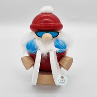 12cm Santa On Sleigh German Incense Burner By Seiffener image