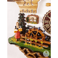 Beer Drinker & Maid Battery Chalet Cuckoo Clock 30cm By TRENKLE image