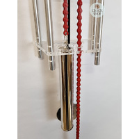 60cm Red Bicycle Chain Pendulum Wall Clock By HERMLE image