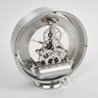 14cm Millendon Silver Battery Skeleton Table Clock By ACCTIM image