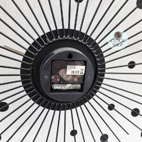 50cm Brielle Black Starburst Wall Clock By ACCTIM image