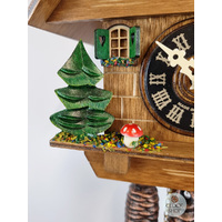 House with Water Trough 1 Day Mechanical Chalet Cuckoo Clock 16cm By ENGSTLER image