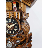 Before The Hunt Battery Carved Cuckoo Clock With Dancers 42cm By ENGSTLER image