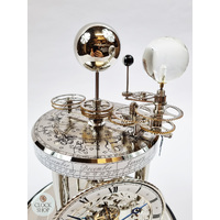 28.5cm Black Astrolabium Mantel Clock By HERMLE image