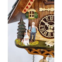 Heidi House Battery Chalet Cuckoo Clock With Curved Roof 25cm By TRENKLE image