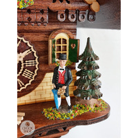 Black Forest Couple 1 Day Mechanical Chalet Cuckoo Clock 24cm By TRENKLE image