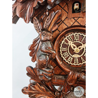 Before The Hunt 8 Day Mechanical Carved Cuckoo Clock 42cm By TRENKLE image