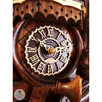 Before The Hunt Battery Carved Table Cuckoo Clock With Dancers 53cm By TRENKLE image