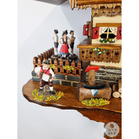 Band Players & Dancers Battery Chalet Cuckoo Clock 27cm By TRENKLE image