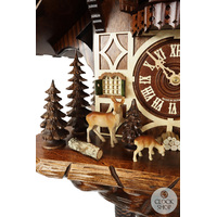 Grazing Deer 8 Day Mechanical Chalet Cuckoo Clock 47cm By SCHWER image