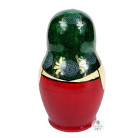 Kirov Russian Dolls- Green Scarf & Red Dress 12cm (Set Of 6) image