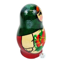 Kirov Russian Dolls- Green Scarf & Red Dress 10cm (Set Of 5) image