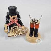 19cm Erzgebirge Vendor German Incense Burner With Black Hat image