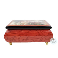  Wooden Musical Jewellery Box- Quiet Garden By Sandra Kuck (Beethoven- Ode To Joy) image