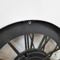 80cm Marinus Grey Moving Gear Wall Clock By COUNTRYFIELD image