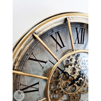 46.5cm Alford Copper Wall Clock With Moving Gears By COUNTRYFIELD image