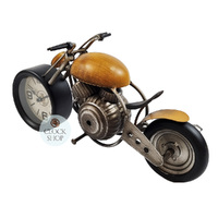 14.5cm Orange Motorbike Battery Table Clock By COUNTRYFIELD image