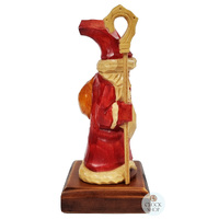 18cm Hand Carved St Nicholas German Incense Burner By Master Carver image