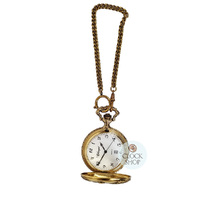 48mm Gold Mens Pocket Watch With Fisherman By CLASSIQUE (Arabic) image