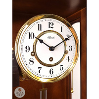 67cm Walnut 8 Day Mechanical Chiming Wall Clock By HERMLE image