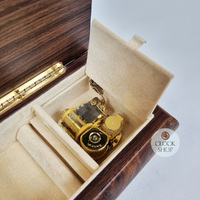 Burlwood 18 Note Musical Jewellery Box With Instrument Inlay (Beethoven- Fur Elise) image