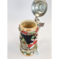 Santa Claus In Sleigh Beer Stein 0.75L By KING image