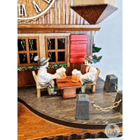 Beer Drinkers 8 Day Mechanical Chalet Cuckoo Clock 43cm By SCHNEIDER image