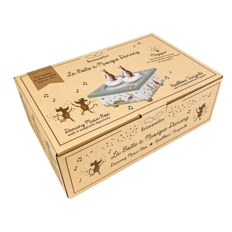Peter Rabbit Music Box With Spinning Figurines (Mozart-Minuet) image