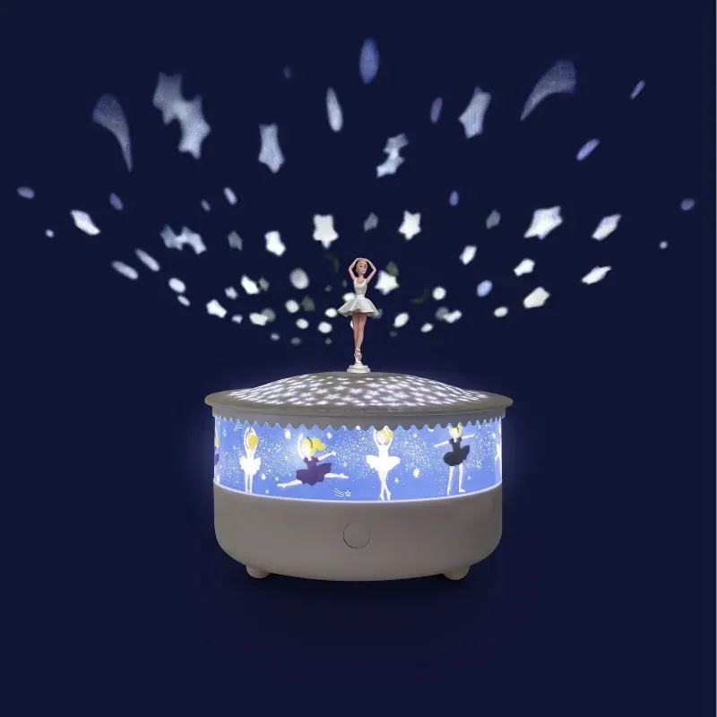 Ballerina Musical Star Projector & Night Light- Blue (Tchaikovsky- Swan Lake) image