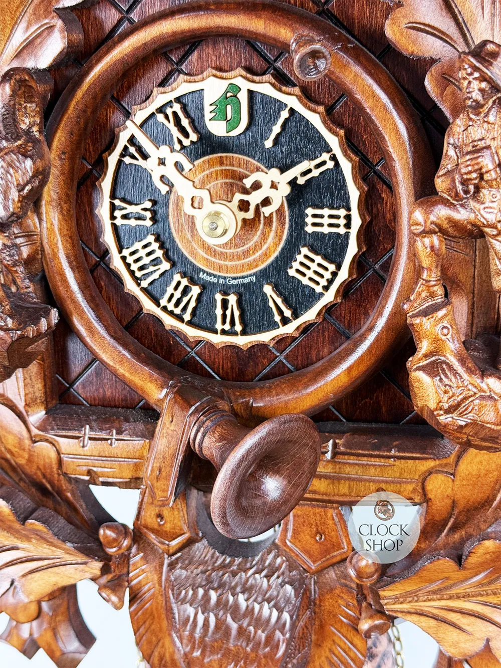 Hunter & Alpine Ibex 8 Day Mechanical Carved Cuckoo Clock By HÖNES image