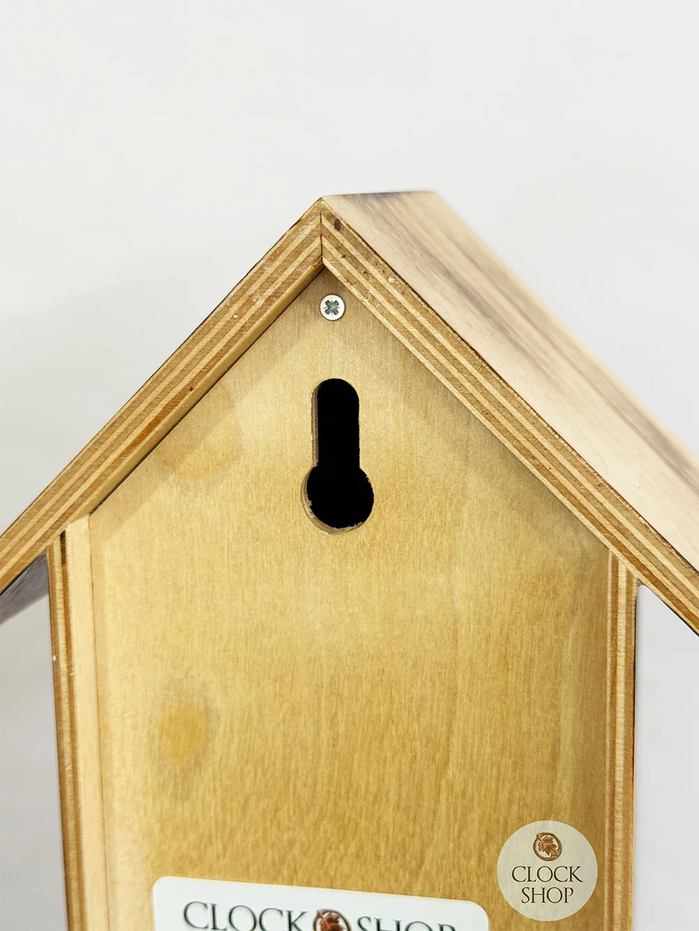 Brown Bird House Battery Modern Cuckoo Clock With Burnt Finish 29cm By ENGSTLER image