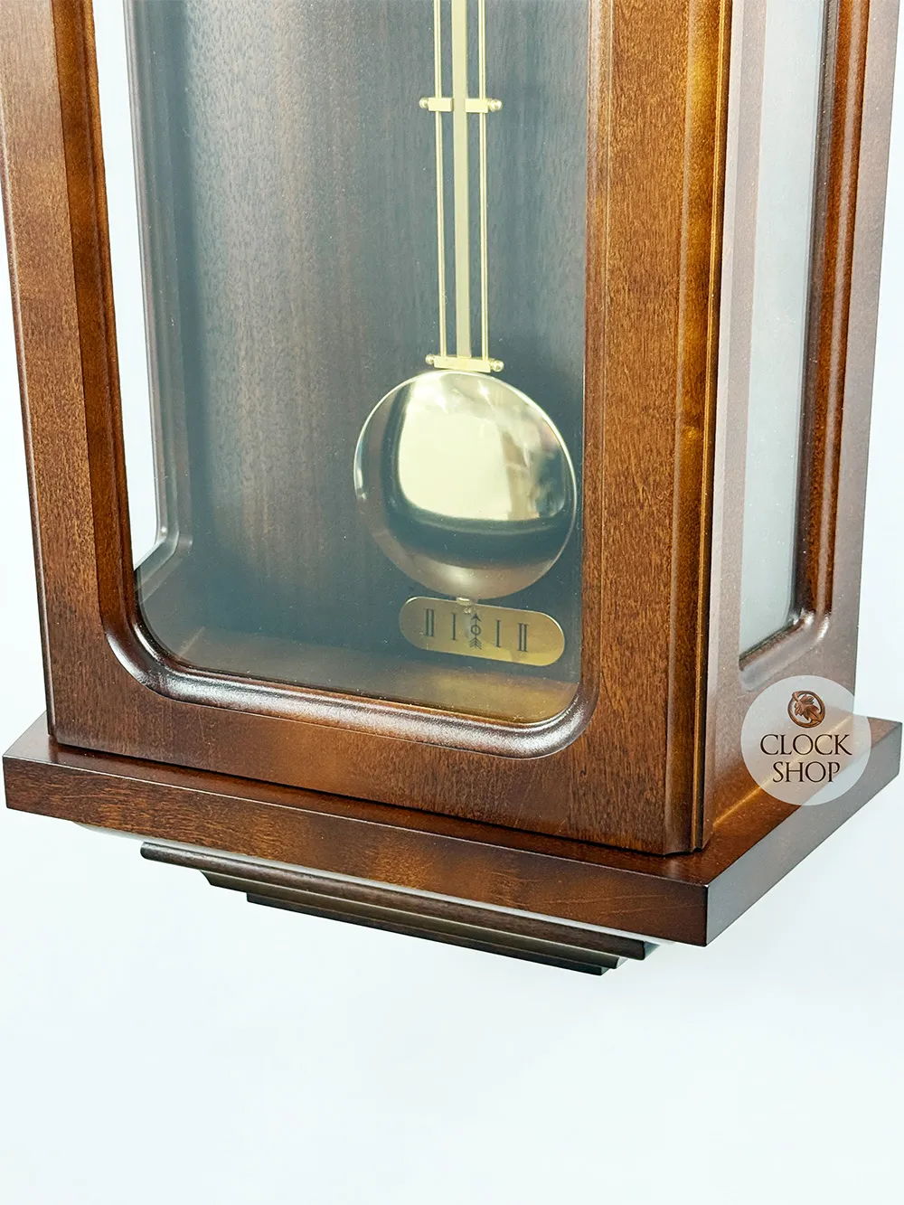 67cm Walnut 8 Day Mechanical Bim Bam Wall Clock By AMS image