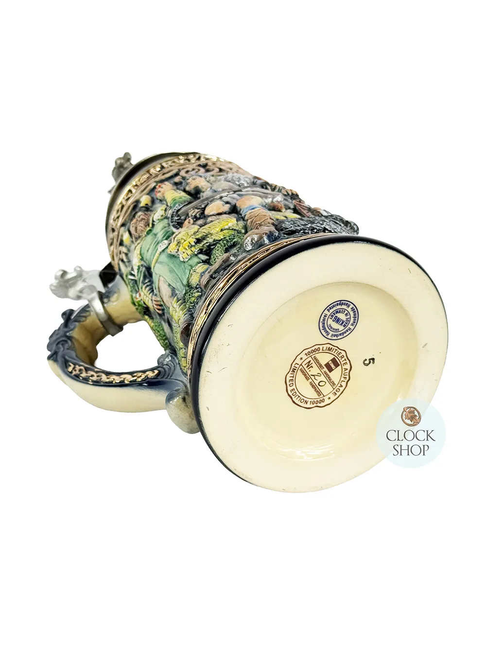 Nordic Gods Beer Stein Coloured With Pewter Viking Ship Lid 0.75L By KING image