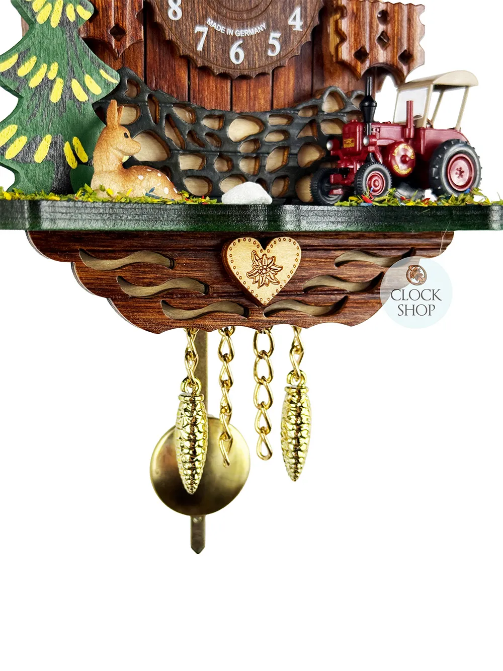 Tractor & Deer Battery Chalet Kuckulino 21cm By TRENKLE image