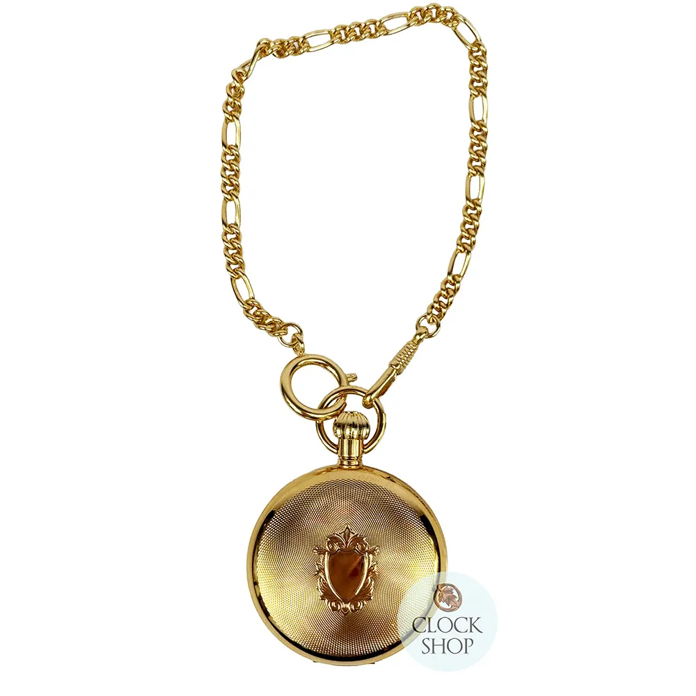 49mm Gold Unisex Mechanical Pocket Watch By CLASSIQUE (Roman) image