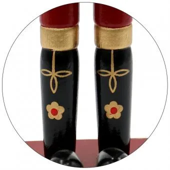 25cm Red & Green Drummer Nutcracker image