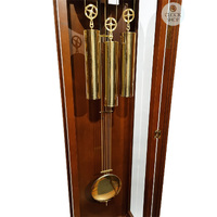 193cm Mahogany Contemporary Longcase Clock With Westminster Chime By HERMLE image