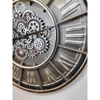 80cm Maaike Dark Grey Moving Gear Wall Clock By COUNTRYFIELD image
