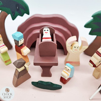 23 Piece Wooden Nativity Set image