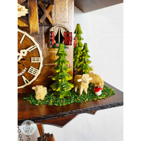 Train & Sheep Battery Chalet Cuckoo Clock 25cm By ENGSTLER image